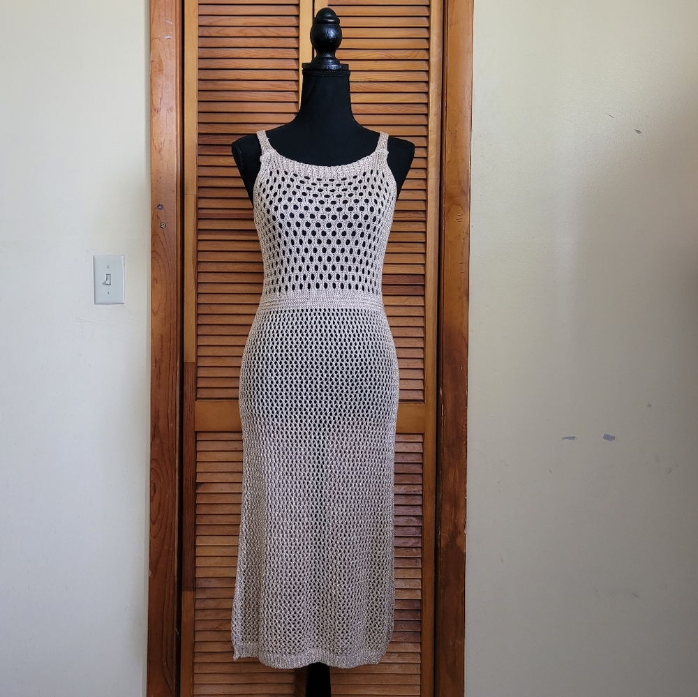 EUC Crotchet Cutout Swimwear Cover Up Size Medium